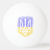 Balle De Ping Pong Trident heraldique ukrainien tryzub étoiles disper (Dos)