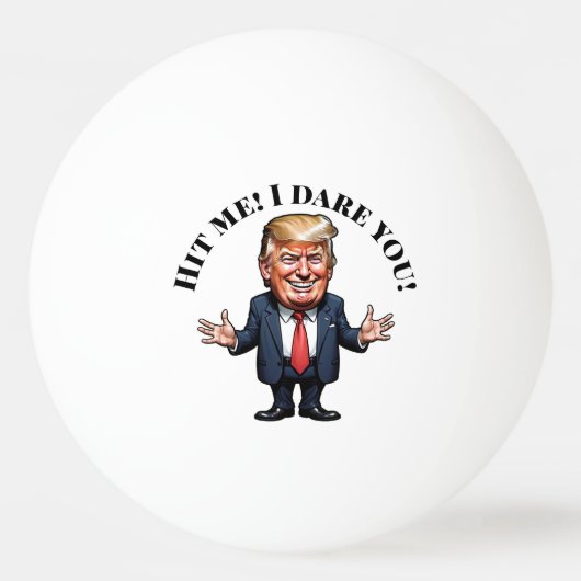 Balle De Ping Pong Trump et personnalisation (Devant)