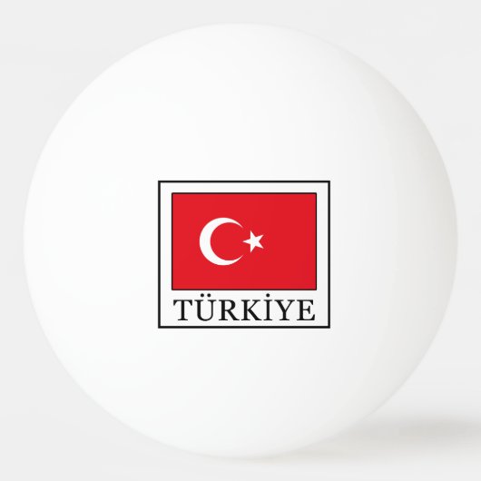Balle De Ping Pong Türkiye (Devant)