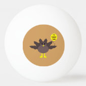 Balle De Ping Pong Turquie Heure Thanksgiving Ping Pong Ball (Dos)