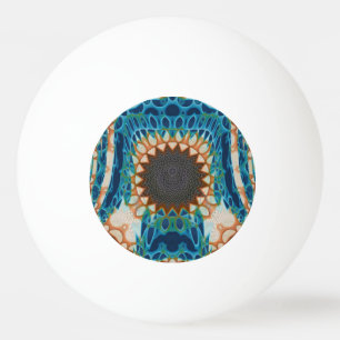 Balle De Ping Pong Turquoise Gold Sun Southwestern Art