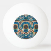 Balle De Ping Pong Turquoise Gold Sun Southwestern Art (Dos)