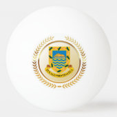 Balle De Ping Pong Tuvalu Armoiries (Dos)