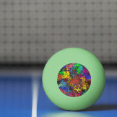 Balle De Ping Pong Twirlers colorés Abstraits / (Filet)