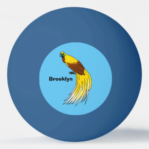 Balle De Ping Pong Un petit oiseau de paradis