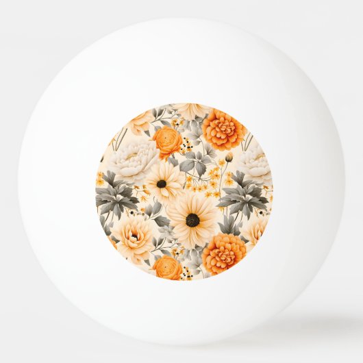 Balle De Ping Pong Une série florale d'automne 1 (Devant)