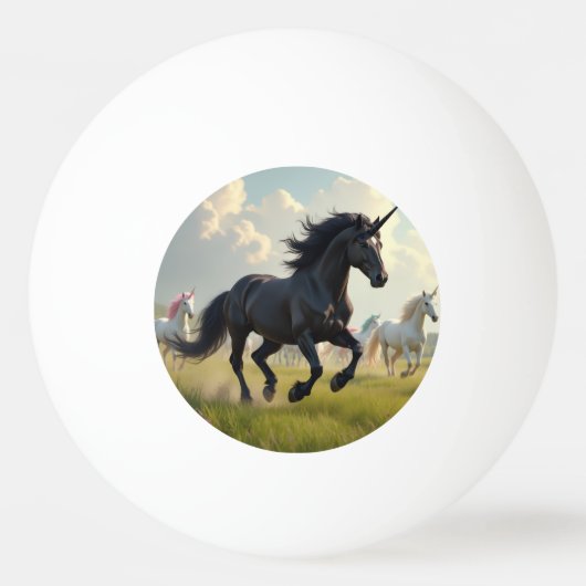 Balle De Ping Pong Unicorne (Devant)