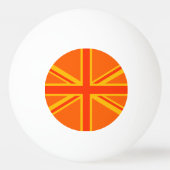 Balle De Ping Pong Union Jack orange (Dos)