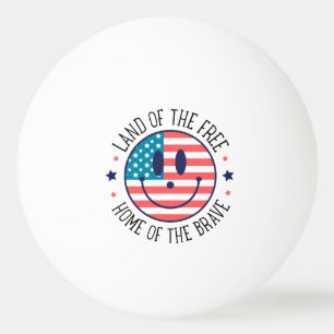 Balle De Ping Pong USA Patriotique