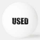 BALLE DE PING PONG UTILISÉ (Dos)
