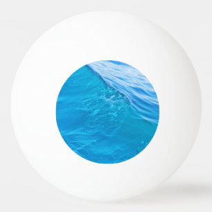Balle De Ping Pong vague d'eau bleue