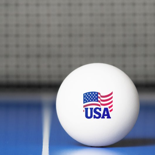 Balle De Ping Pong Vague d'unité américaine (Filet)