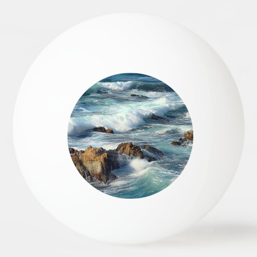 Balle De Ping Pong Vagues de l'océan Pacifique (Devant)