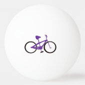 Balle De Ping Pong Vélo violet (Dos)