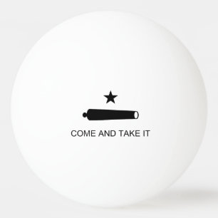 Balle De Ping Pong Venez-y, nous vous attendons ! Drapeau de bataille