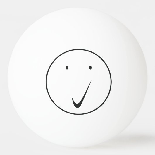 Balle De Ping Pong Vérifier la face - Tick/Black. (Dos)