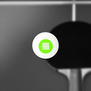 Balle De Ping Pong vert fluorescent - ajoutez votre logo 