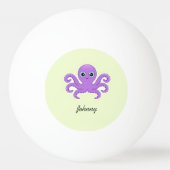 Balle De Ping Pong Vert octopus mou violet (Devant)