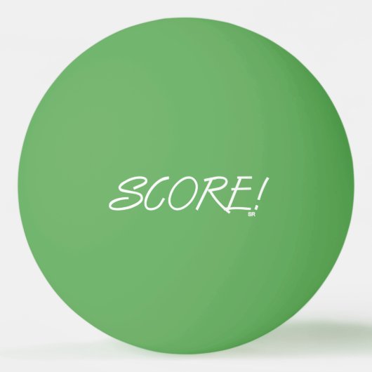 Balle de ping pong verte blanche 1 étoile (Devant)