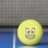 Balle De Ping Pong Visage de broyage avec yeux ouverts (Filet)