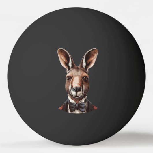 Balle De Ping Pong Visage de kangourou (Devant)
