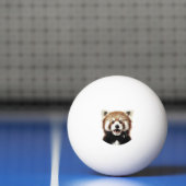 Balle De Ping Pong Visage de panda roux (Filet)