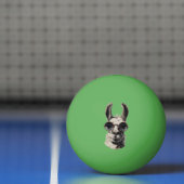 Balle De Ping Pong Visage drôle de lama (Filet)