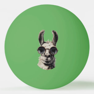 Balle De Ping Pong Visage drôle de lama