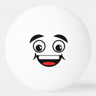Balle De Ping Pong Visage joyeux