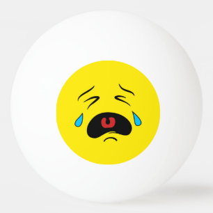Balle De Ping Pong Visage pleurant triste superbe Emoji