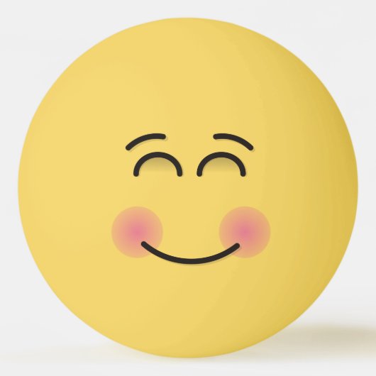 Balle De Ping Pong Visage souriant aux yeux souriants (Devant)