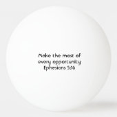 Balle De Ping Pong VIVRE AUJOURD'HUI BIEN MOtivationnel Écritures Eph (Dos)