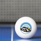 Balle De Ping Pong Voiture de course avec conception dynamique (Filet)