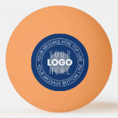 Balle De Ping Pong Votre logo et votre texte circulaire personnalisab (Dos)