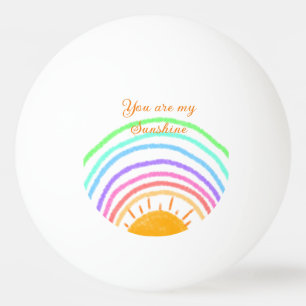 Balle De Ping Pong vous êtes mon soleil jaune orange rayons de soleil