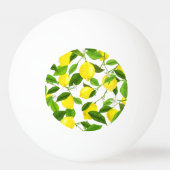 Balle De Ping Pong Watercolor Lemon (Dos)