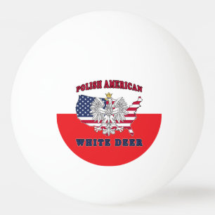Balle De Ping Pong White Deer Texas Polonais Américain