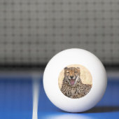 Balle De Ping Pong Yawning Cheetah (Filet)