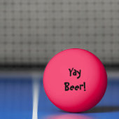 Balle De Ping Pong Yay Beer ! Luminosité dans l'obscurité (Filet)
