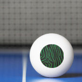 Balle De Ping Pong Zebra Black et Green Print (Filet)