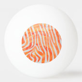 Balle De Ping Pong Zebra Orange and White Print (Devant)