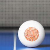 Balle De Ping Pong Zebra Orange and White Print (Filet)