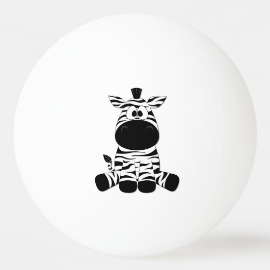 Balle De Ping Pong Zèbre idiot (Devant)