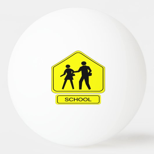 Balle De Ping Pong Zone scolaire (Devant)