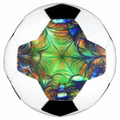 Balle de soccer Abstraite fractale (Devant)