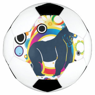 Balle de soccer Abstraite Gorilla