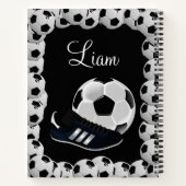 Balle de soccer Carnet spirale (Dos)