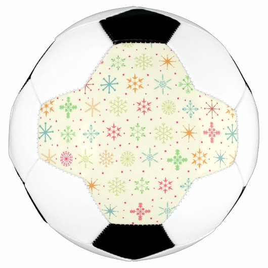 Balle de soccer des étoiles rétro (Devant)