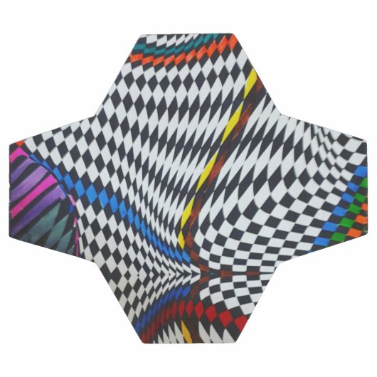 Balle de soccer d'illusion optique (Plat)