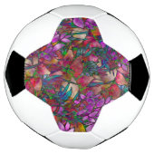 Balle de soccer Floral Verre Abstrait (Tourné)